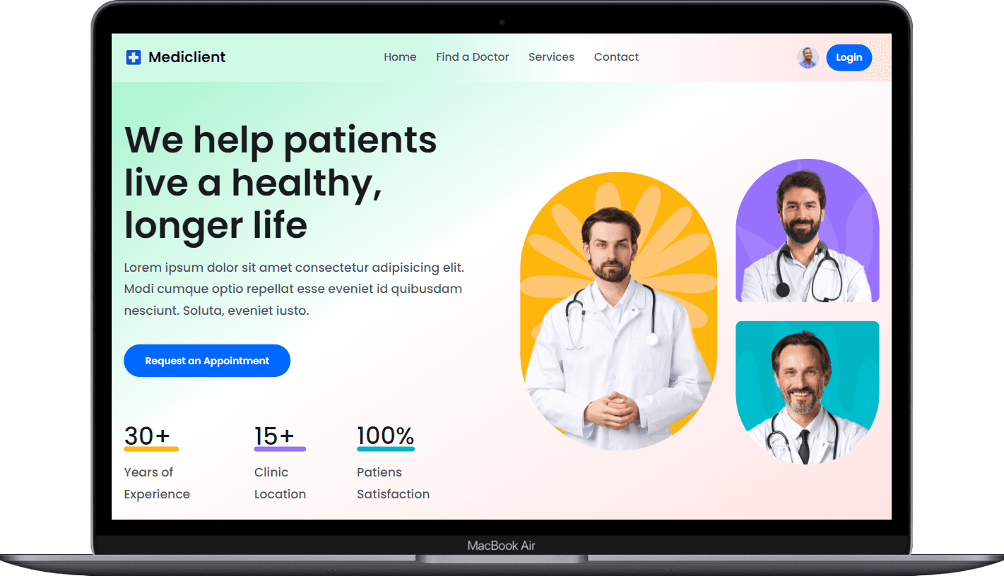 Medi Client Landing Page